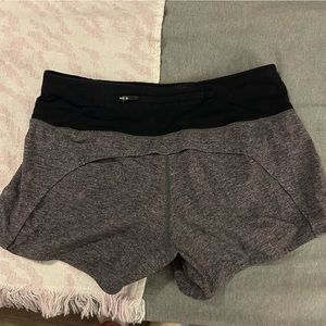 Speed up Grey Lululemon shorts